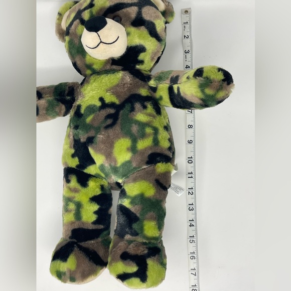 BUILD-A-BEAR: Camoflauge/Army Teddy Bear, Green/Brown - Picture 8 of 9